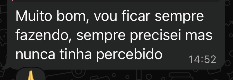 Depoimento — vou ficar sempre fazendo