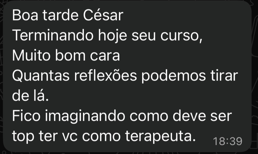 Depoimento — quantas reflexões