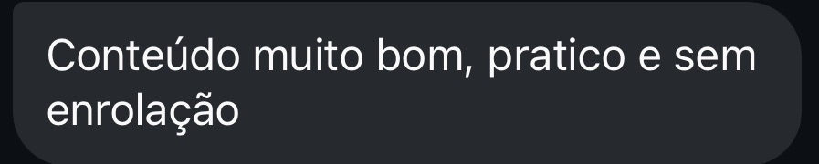 Depoimento — prático e direto